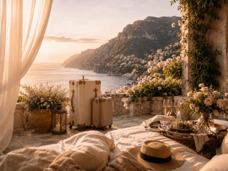 Mediterranean honeymoon terrace